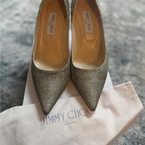 Jimmy Choo Elegant Metallic Heels